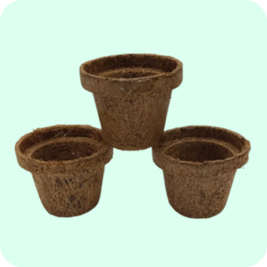 Eco-Friendly Coconut Coir Pots with Soil Pellets