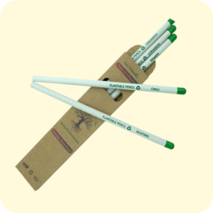 Eco-Friendly Plantable Seed Pencils – Pack of 5 with Vegetable Seeds