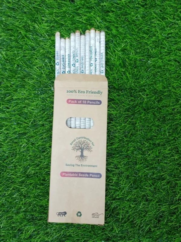 Eco-Friendly Plantable Seed Pencils – Pack of 5 with Vegetable Seeds - Image 4